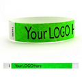 Tyvek 3/4" Solid Color Wristband - Neon Green